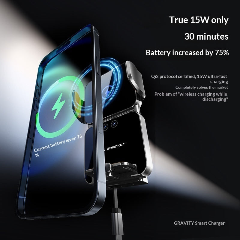 Super-fast Charging Phone Holder With A Car-specific Air Vent Mount For Navigation